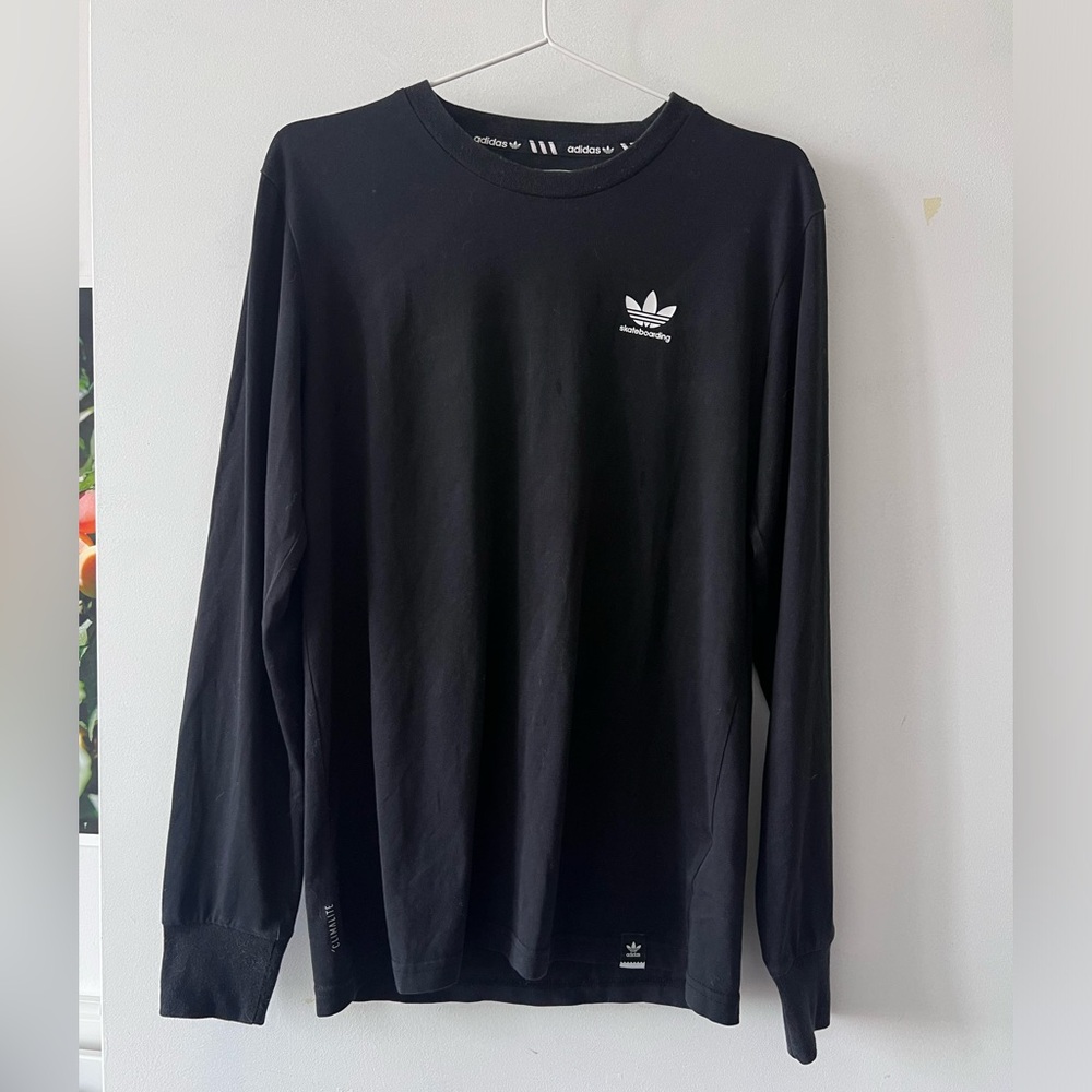 EUC Adidas skateboarding long sleeve t-shirt black